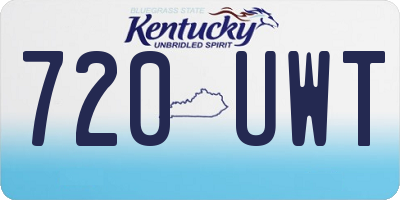 KY license plate 720UWT