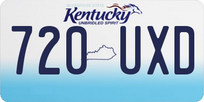 KY license plate 720UXD