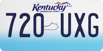 KY license plate 720UXG