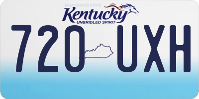 KY license plate 720UXH
