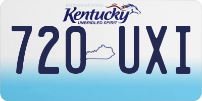 KY license plate 720UXI
