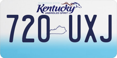 KY license plate 720UXJ