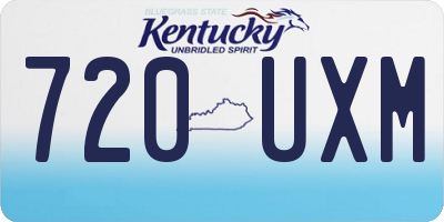 KY license plate 720UXM