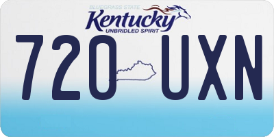 KY license plate 720UXN