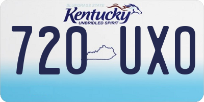 KY license plate 720UXO