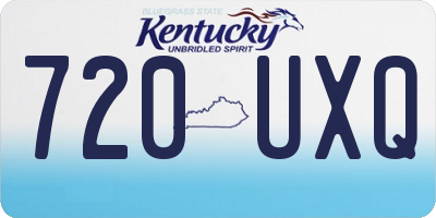 KY license plate 720UXQ
