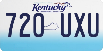 KY license plate 720UXU