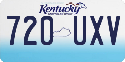 KY license plate 720UXV
