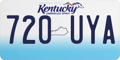 KY license plate 720UYA