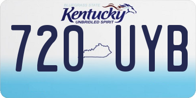 KY license plate 720UYB