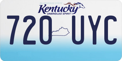 KY license plate 720UYC