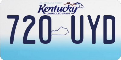 KY license plate 720UYD
