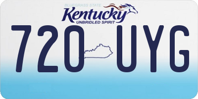 KY license plate 720UYG
