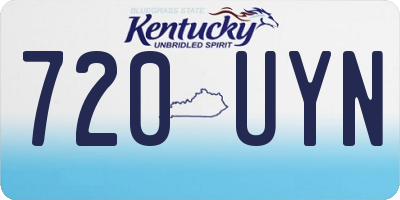 KY license plate 720UYN