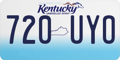 KY license plate 720UYO