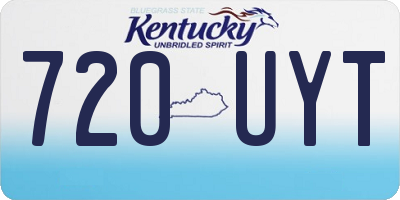KY license plate 720UYT