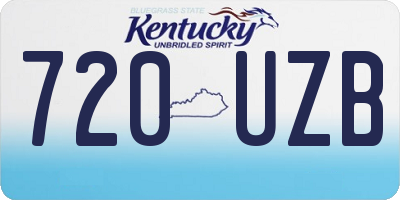 KY license plate 720UZB