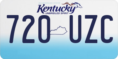 KY license plate 720UZC