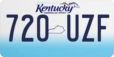 KY license plate 720UZF