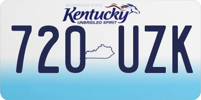 KY license plate 720UZK