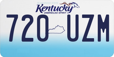 KY license plate 720UZM