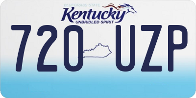 KY license plate 720UZP