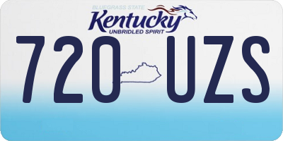 KY license plate 720UZS