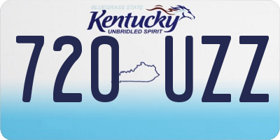 KY license plate 720UZZ