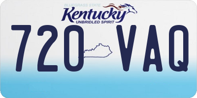 KY license plate 720VAQ