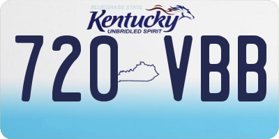 KY license plate 720VBB