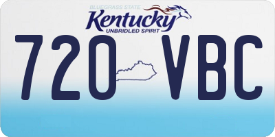 KY license plate 720VBC