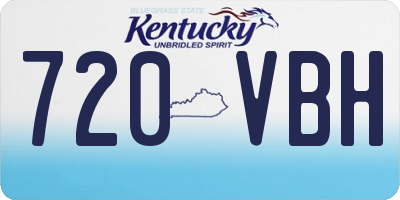 KY license plate 720VBH