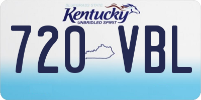 KY license plate 720VBL