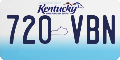 KY license plate 720VBN
