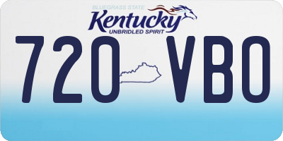 KY license plate 720VBO