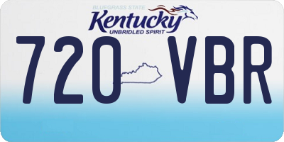KY license plate 720VBR
