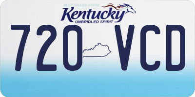KY license plate 720VCD