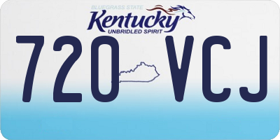 KY license plate 720VCJ