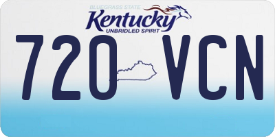 KY license plate 720VCN