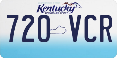 KY license plate 720VCR
