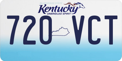 KY license plate 720VCT