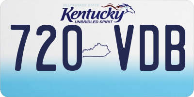 KY license plate 720VDB
