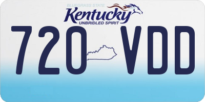 KY license plate 720VDD