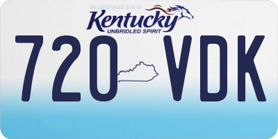 KY license plate 720VDK