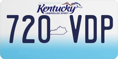 KY license plate 720VDP