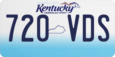 KY license plate 720VDS