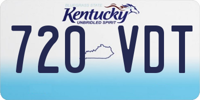 KY license plate 720VDT