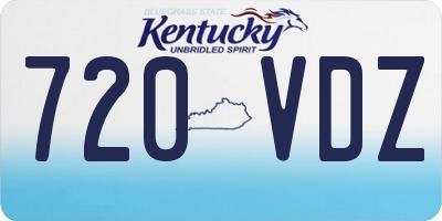 KY license plate 720VDZ