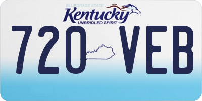 KY license plate 720VEB