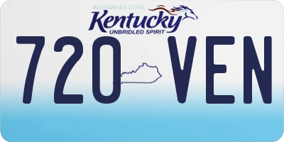 KY license plate 720VEN
